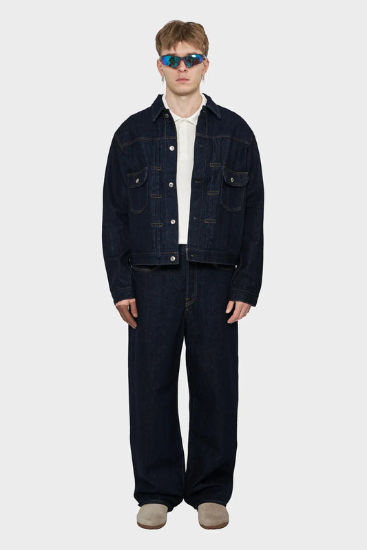 men#@Куртка DENIM JACKET темно-синя