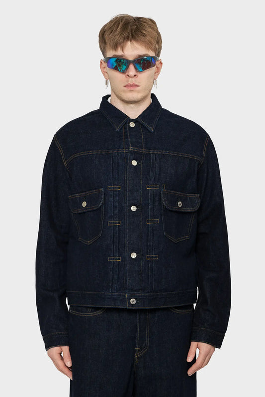 men#@Куртка DENIM JACKET темно-синя
