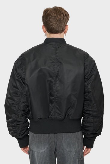 men#@Бомбер HK BOMBER JACKET чорний