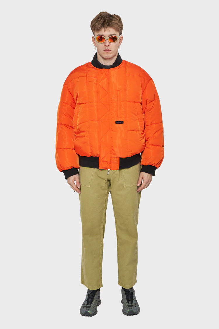 men#@Куртка REVERSIBLE BOMBER JACKET зелена
