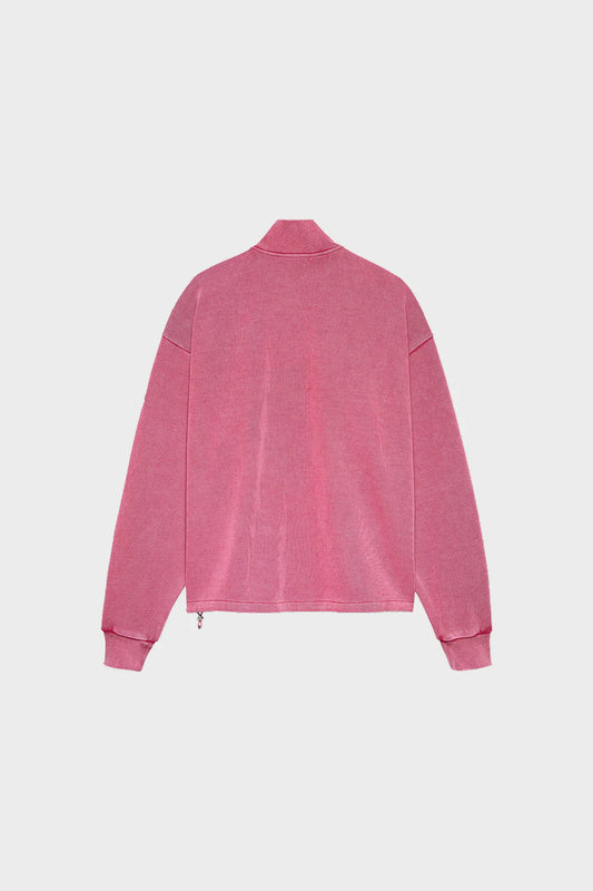 Світшот PLATE HALF-ZIP рожевий