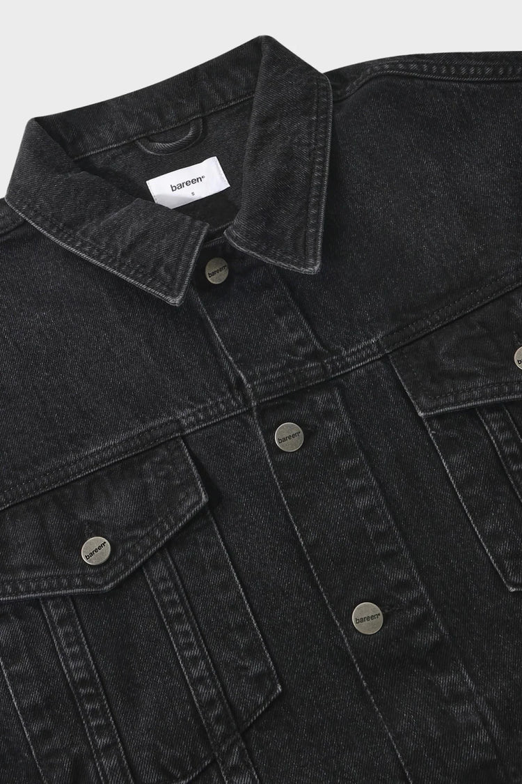 Джинсова куртка OVERSIZED DENIM JACKET чорна