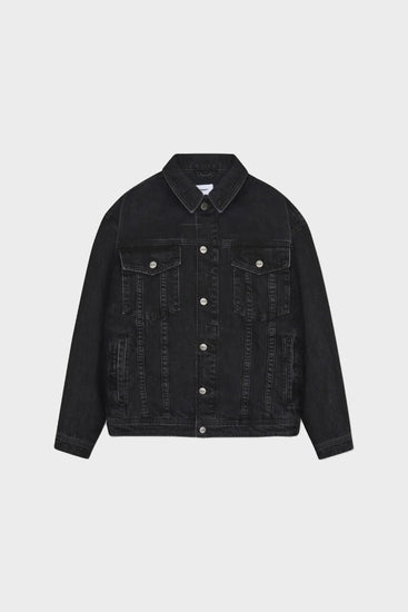 Джинсова куртка OVERSIZED DENIM JACKET чорна Фото 1