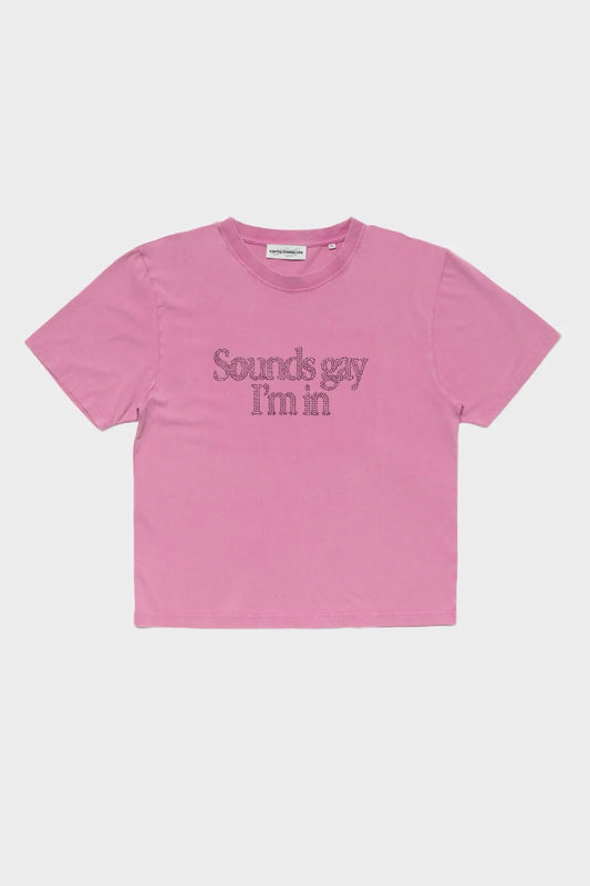 Футболка SOUNDS GAY I'M IN BABY! рожева