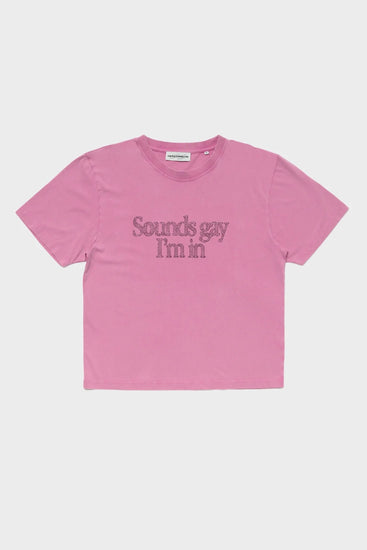 Футболка SOUNDS GAY I'M IN BABY! рожева Photo 1