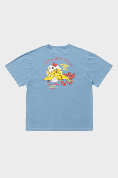 Футболка LICK ME блакитна