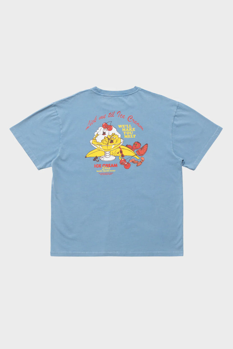 Футболка LICK ME блакитна