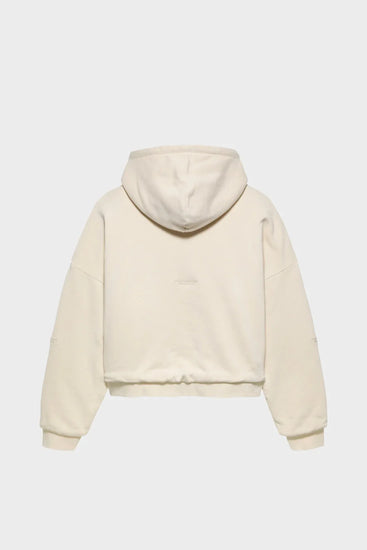 Зіп-худі DOUBLE LAYERED HOODIE біле Фото 1