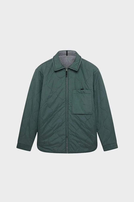 Сорочка OFF-SLOPE SOLID OVERSHIRT сіра/зелена