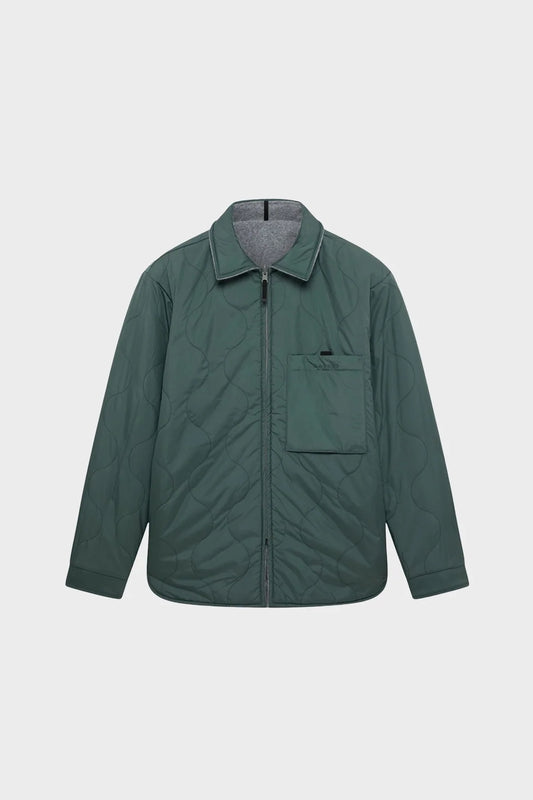 Сорочка OFF-SLOPE SOLID OVERSHIRT сіра/зелена