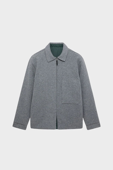 Сорочка OFF-SLOPE SOLID OVERSHIRT сіра/зелена