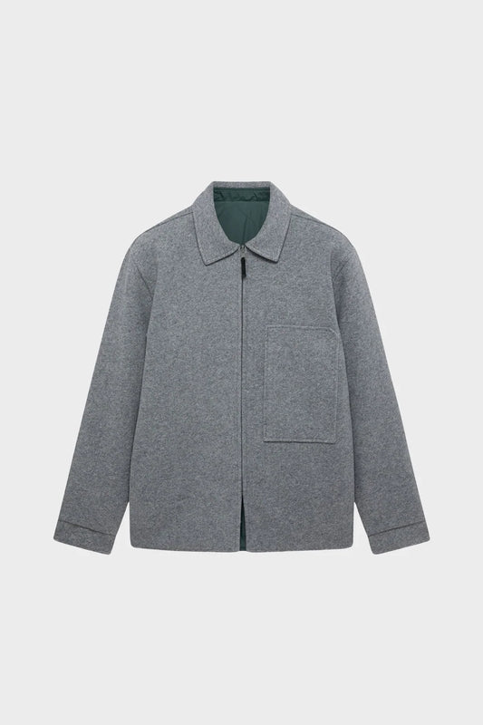 Сорочка OFF-SLOPE SOLID OVERSHIRT сіра/зелена