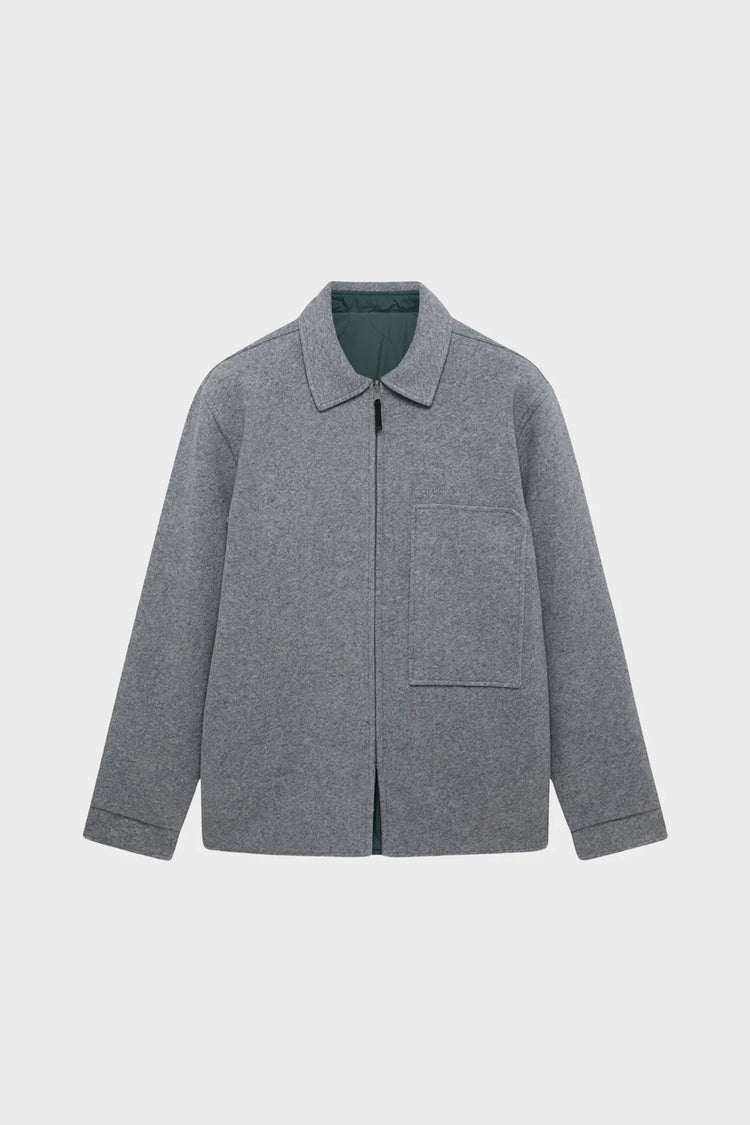 Сорочка OFF-SLOPE SOLID OVERSHIRT сіра/зелена