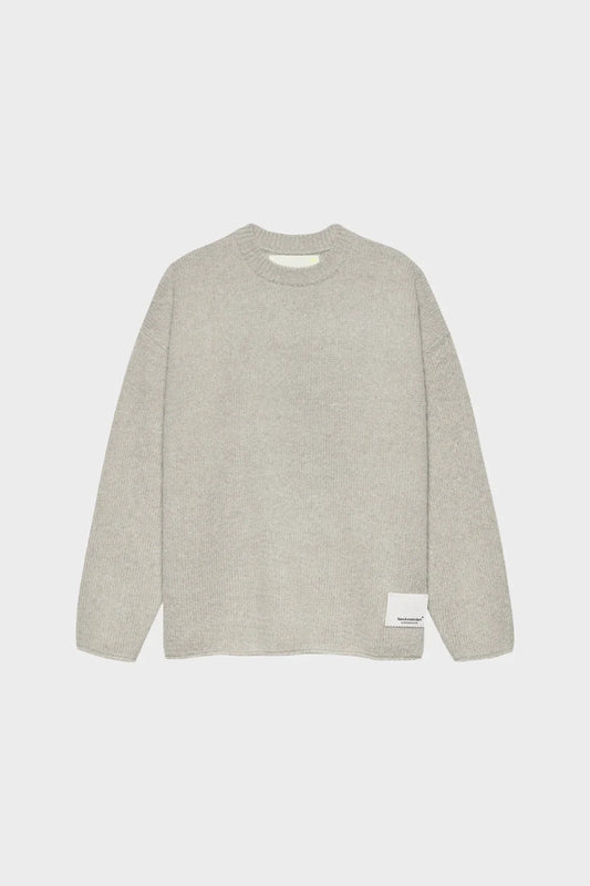 Светр KNITTED STAMP CREWNECK сірий