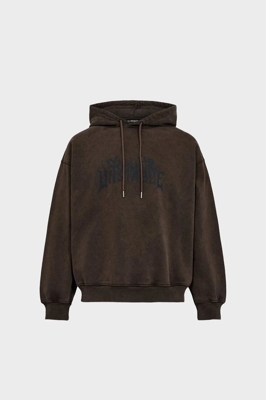 Худі HAPPY LOOSE HOODIE коричневе