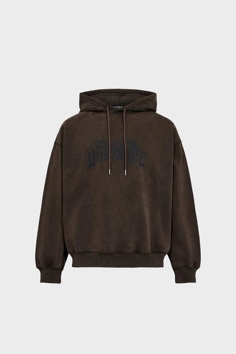 Худі HAPPY LOOSE HOODIE коричневе