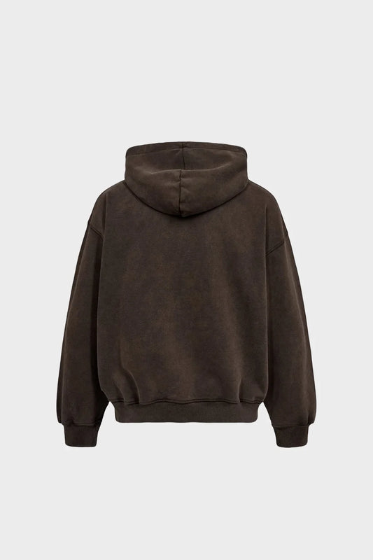 Худі HAPPY LOOSE HOODIE коричневе