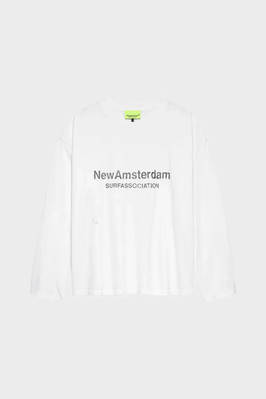 Лонгслів WORKED LOGO LONGSLEEVE білий