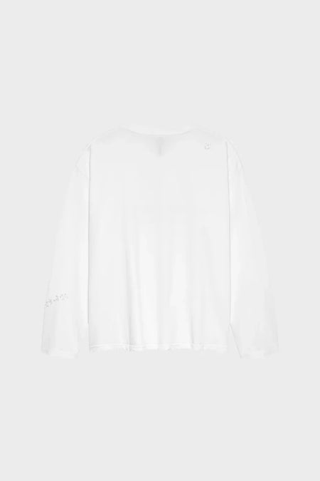 Лонгслів WORKED LOGO LONGSLEEVE білий