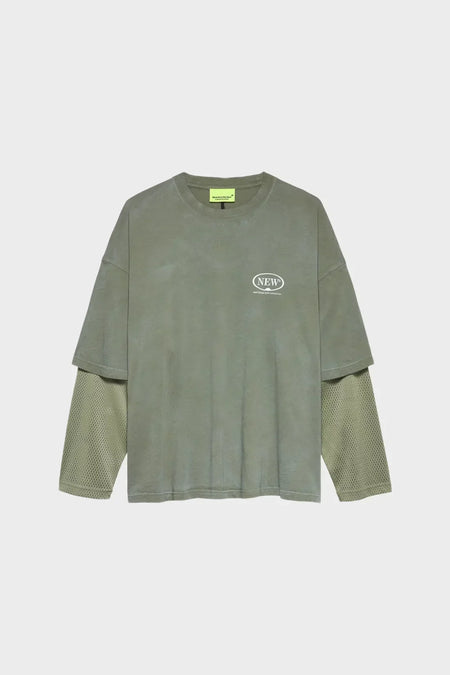 Лонгслів DOUBLE LAYER LONGSLEEVE зелений