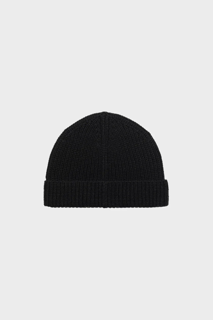Шапка REVERSIBLE LOGO BEANIE чорна