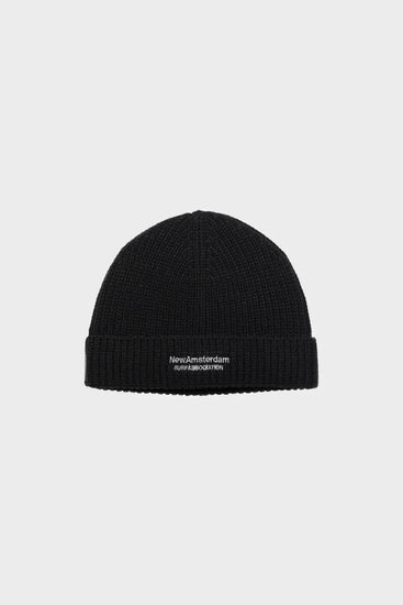 Шапка REVERSIBLE LOGO BEANIE чорна Фото 1