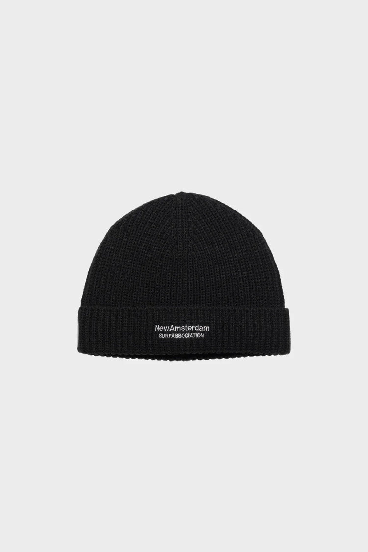 Шапка REVERSIBLE LOGO BEANIE чорна
