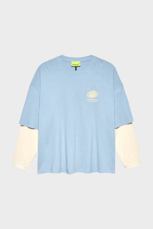 Лонгслів CORPORATE LOGO блакитний