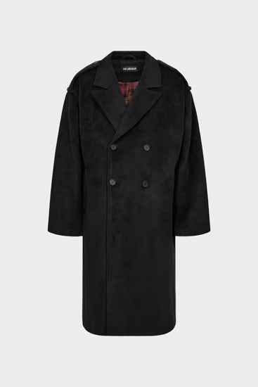 Пальто DOUBLE-BREASTED WOOL COAT чорне Фото 1