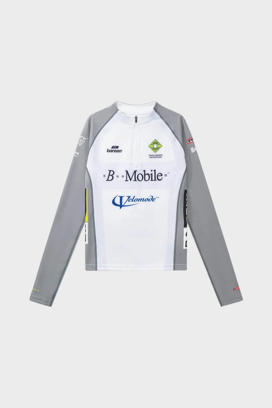 Лонгслів WOMEN'S GRAPHIC CYCLING JERSEY - LS білий