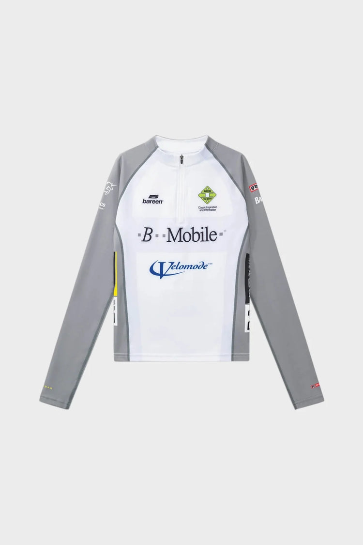 Лонгслів WOMEN'S GRAPHIC CYCLING JERSEY - LS білий
