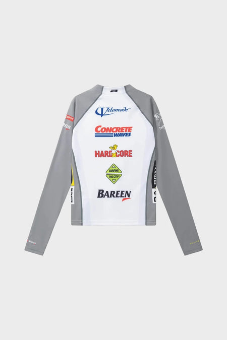 Лонгслів WOMEN'S GRAPHIC CYCLING JERSEY - LS білий