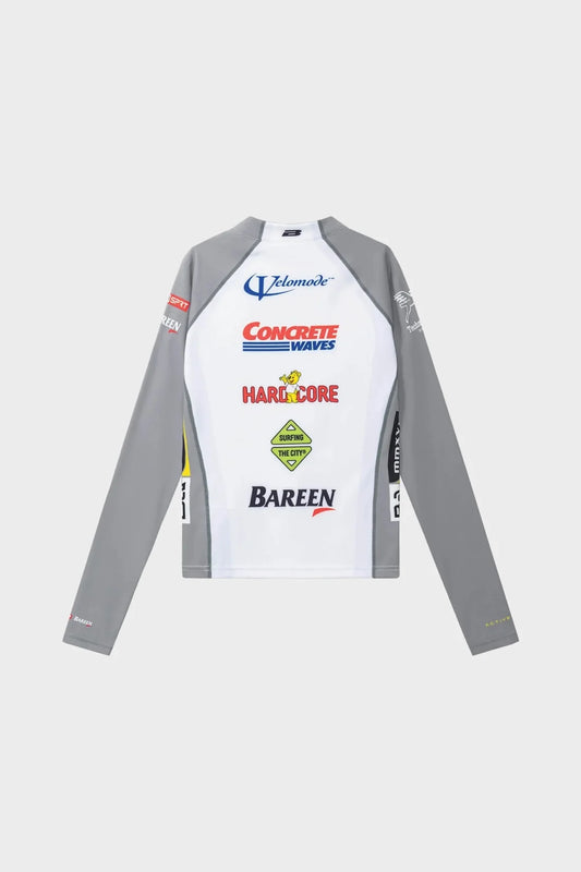 Лонгслів WOMEN'S GRAPHIC CYCLING JERSEY - LS білий