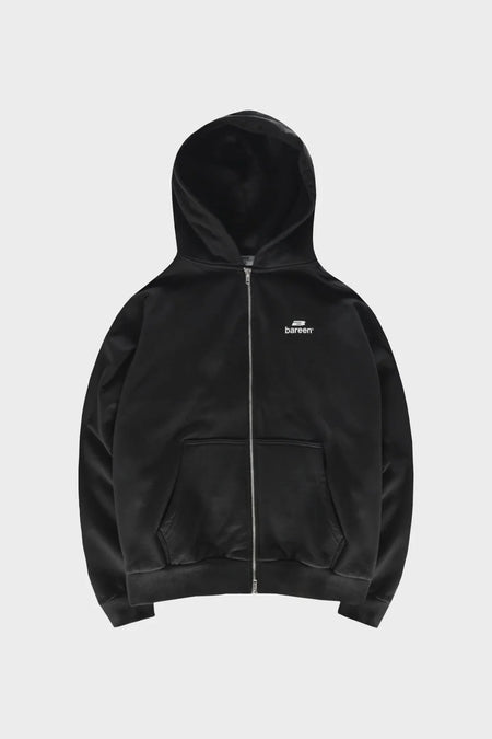 Худі OVERSIZED ZIP HOODIE LOGO чорне