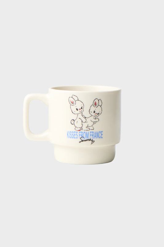 Кружка KISSES FROM FRANCE біла