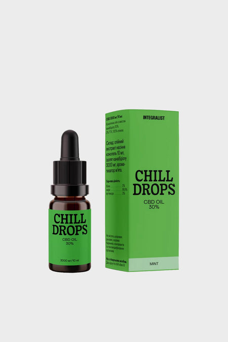 Олія CBD CHILL DROPS 30% Mint, купити онлайн в магазині.