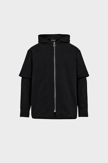 Зіп-худі HOODED SHIRT чорне Фото 1
