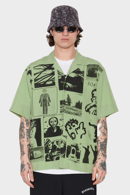 men#@Сорочка CAMP зелена