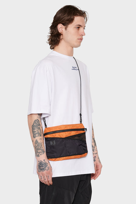 Сумка SACOCHE SIMPLE черная/оранжевая