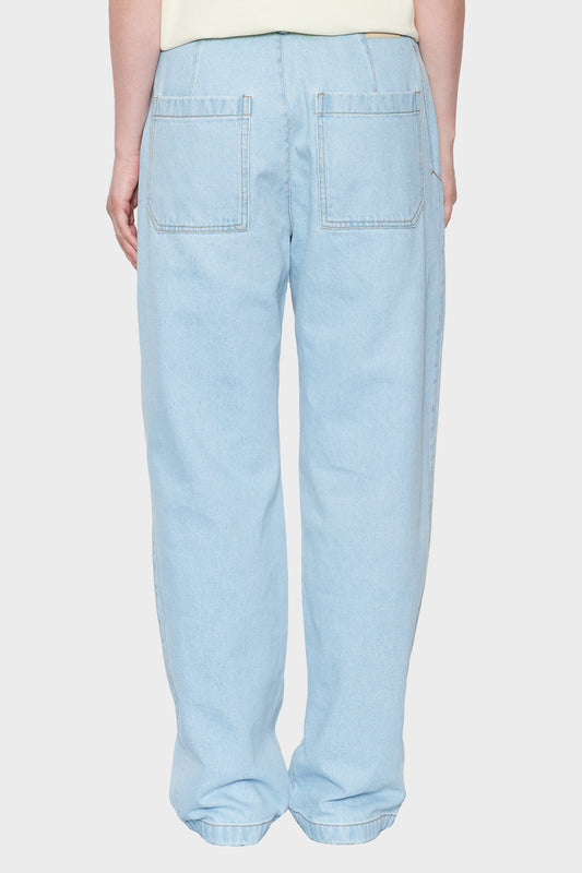 women#@Джинси TRAPEZOID блакитні