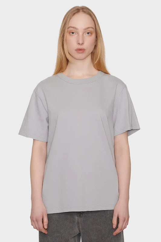 women#@Футболка BLANK REGULAR світло-сіра