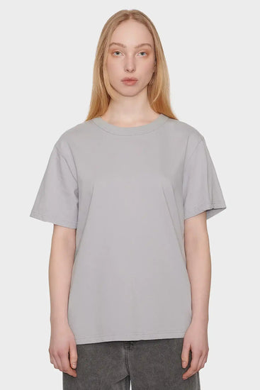 women#@Футболка BLANK REGULAR світло-сіра