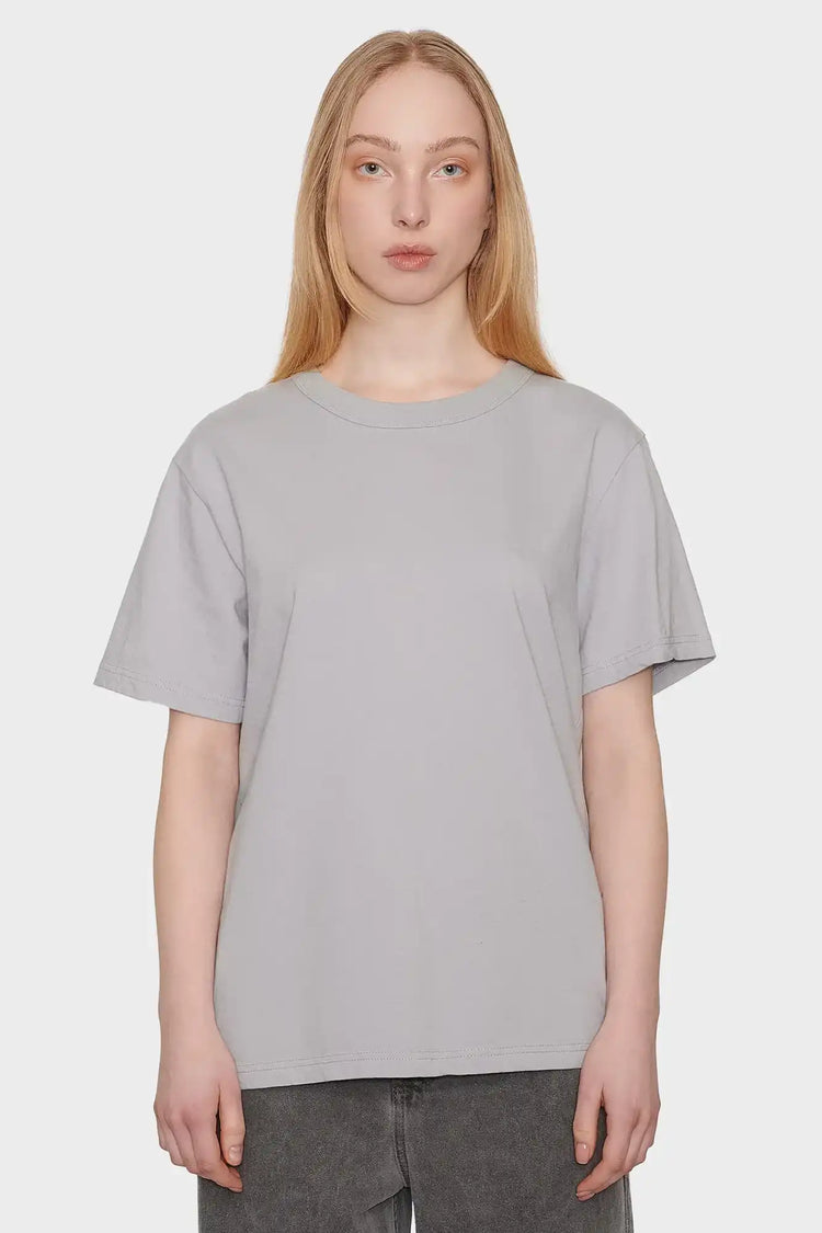 women#@Футболка BLANK REGULAR світло-сіра