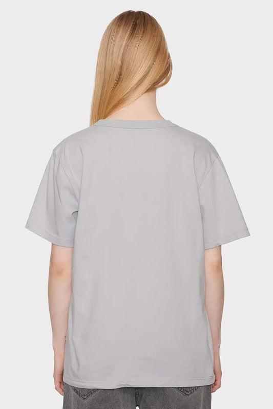 women#@Футболка BLANK REGULAR світло-сіра