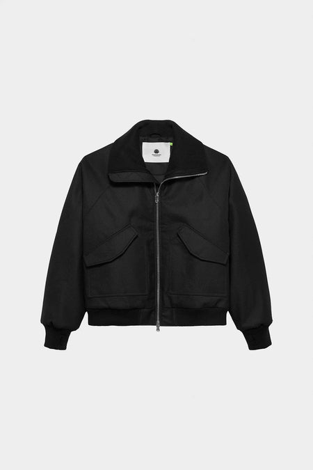 Бомбер WOOL BOMBER чорний