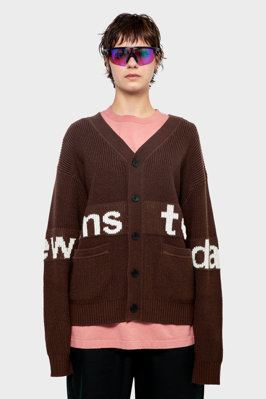 women#@Кардиган POTTING SOIL коричневий