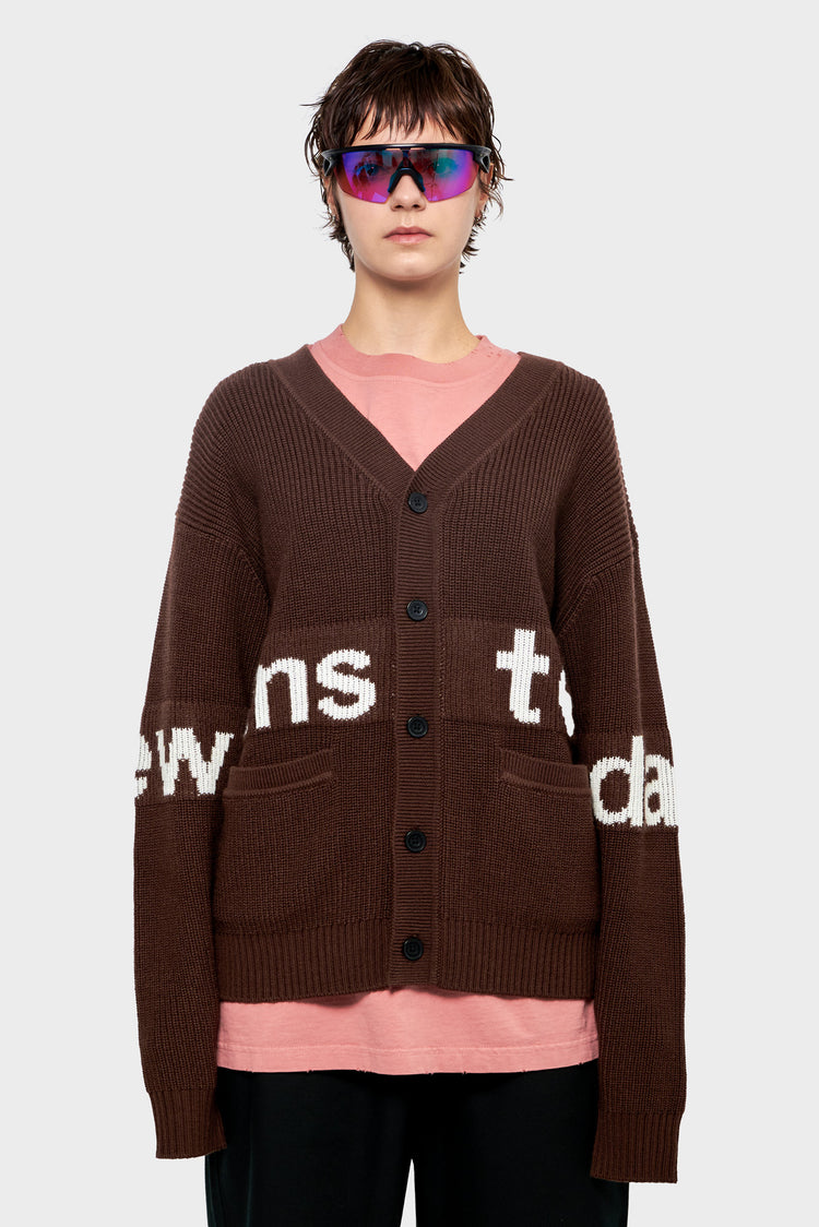 women#@Кардиган POTTING SOIL коричневий