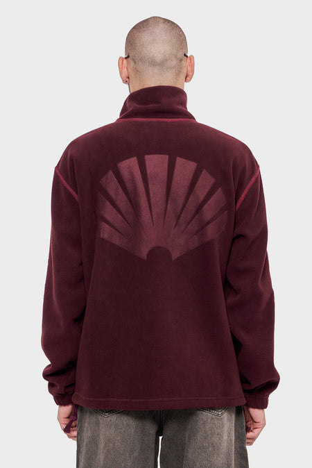 men#@Куртка FLEECE HALF ZIP червона