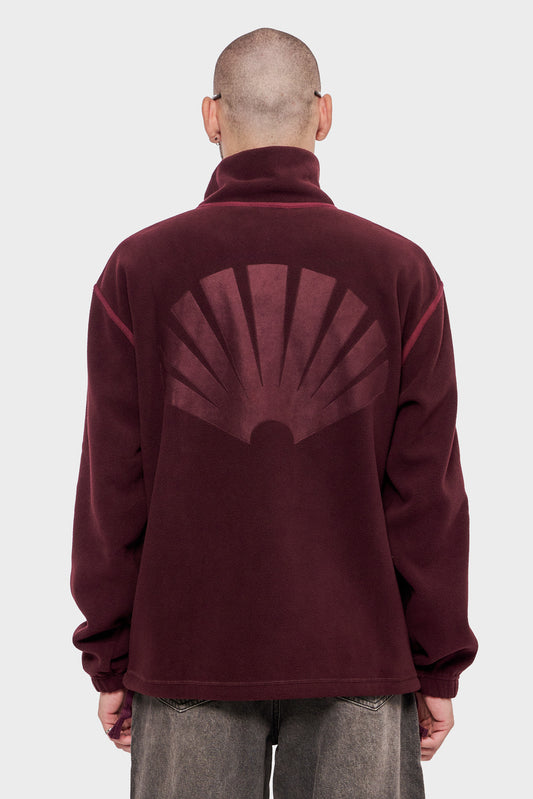 men#@Куртка FLEECE HALF ZIP червона