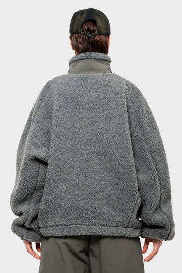 women#@Куртка FLEECE JACKET сіра